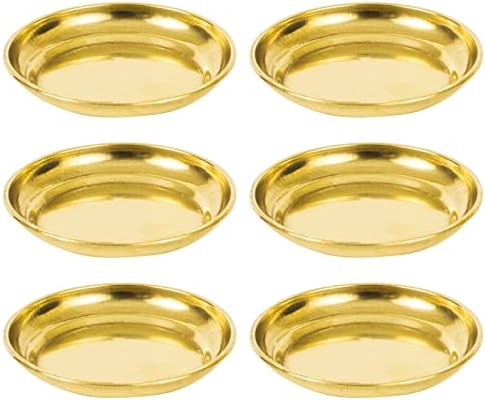 Set Di 4 Diya E Katori In Ottone Per Puja, 35 Ml, Ciotole Decorative Tradizionali Per Preghiere E Decorazioni