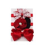bandas pelo bebe ❤ 【Material】 El material suave es cómodo de usar, el cual es preferido para las niñas. Tamaño: talla única, elástica, muy suave y elástica.
