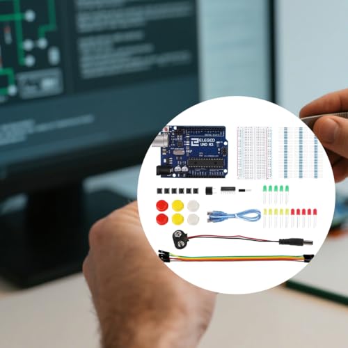 Gorise UNO Project Basic Starter Kit mit Tutorial und UNO R3 Board, kompatibel mit IDE für Anfänger
