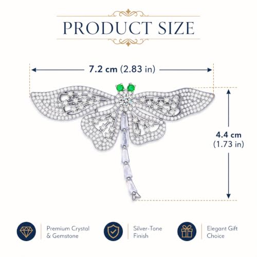 Image of Fashion Dragonfly Booch Pin Jewelry Gift for Women