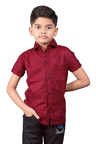 Image of Boy's Regular Fit Cotton Blend Shirts