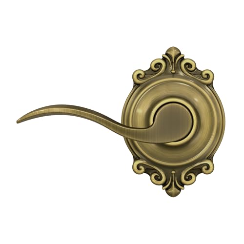 Schlage Accent Hall/Closet Passage Door Handle, Reversible, Antique Brass - image 7