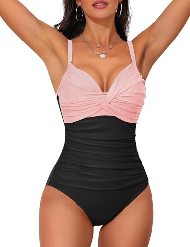 Image of Firpearl Women's Underwire Swimsuits Tummy Control One Piece Bathing Suits