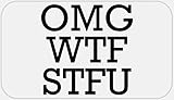 OMG WTF STFU - 25 Stickers Pack 2.25 x 1.25 inches