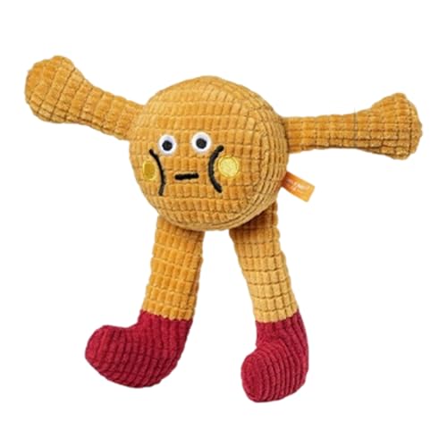 Quietschendes Hundespielzeug, weiches Hundespielzeug für kleine und mittelgroße Welpen, 27 x 6 cm, für drinnen und draußen, robustes Kauspielzeug für Zuhause, Reisen, täglichen Spaß und interaktives