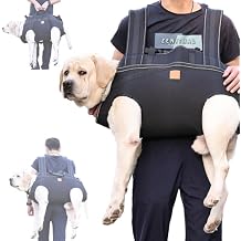 Dog Lift Harness Backpack Carrier for Large Dogs, Full Body Sling with Handle, Dog Harness for Joint Injuries, Arthritis, Ideal for Stairs, Elderly Dogs Large 20-29 LBS