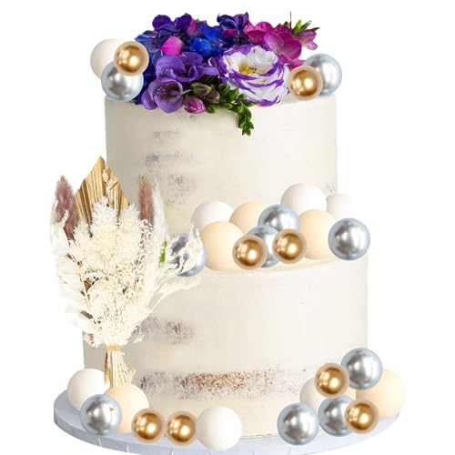 Décoration gâteau fleurs bohèmes haut de gamme en feuilles de palmier et soie