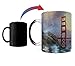 Thomas Kinkade - San Francisco - Golden Gate Bridge - California USA - Morphing Mugs Heat Sensitive Mug – Image revealed when HOT liquid is added - 11oz Large Drinkware