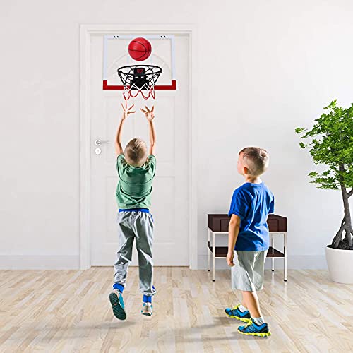 EagleStone Indoor Mini Basketball Hoop Set for Kids with Electronic Score Record and Sounds