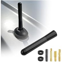 3.11 Inch Short Car Antenna Replacement,Stylish Carbon Fiber Short Antenna for Car as Cars Decor Compatible with BMW,Cars Antennas Automotive Exterior Accessories with Screws,Washers