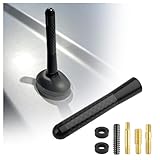 3.11 Inch Short Car Antenna Replacement,Stylish Carbon Fiber Short Antenna for Car as Cars Decor Compatible with BMW,Cars Antennas Automotive Exterior Accessories with Screws,Washers