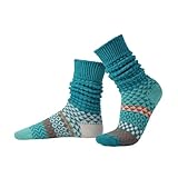 Solmate Socks - Fusion Slouch Socks for Women; Abalone Small