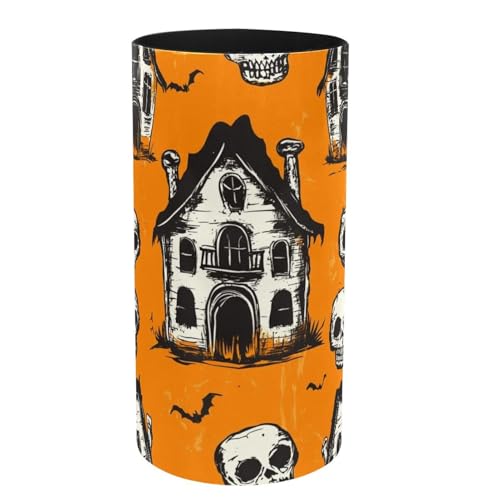 Boîte à musique avec pot à crayons d'Halloween pour décorer votre bureau à la maison