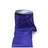 Offray Wired Edge Taj Craft Ribbon, 4-Inch Wide by 10-Yard Spool, Electric Blue