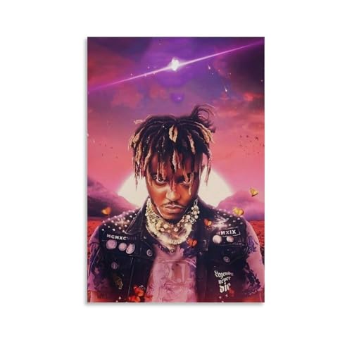 Juice Wrld �W���[�X�E���[���h�摜�ʐ^ �A�[�g�|�X�^�[1 (10) �L�����o�X �|�p �|�X�^�[ �ǃA�[�g �摜 ��� ���� �Q�� ���� �|�X�^�[ �z�[���A�[�g���[�N12x18inch(30x45cm)