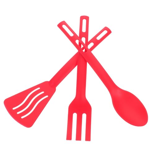 OFFSCH Set De Utensilios De Cocina Antiadherentes De Espátula y Cucharón Ergonómico Herramientas De Cocina Reutilizables Para Hogar y Cocina