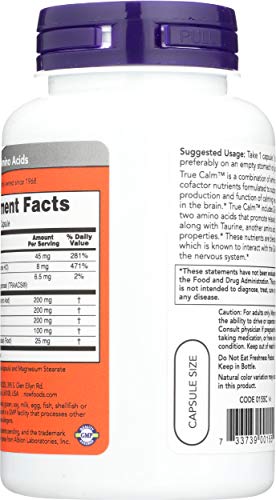 Now Foods True Calm(tm) Amino Relaxer 90 Caps ( two-pack) - Image 3