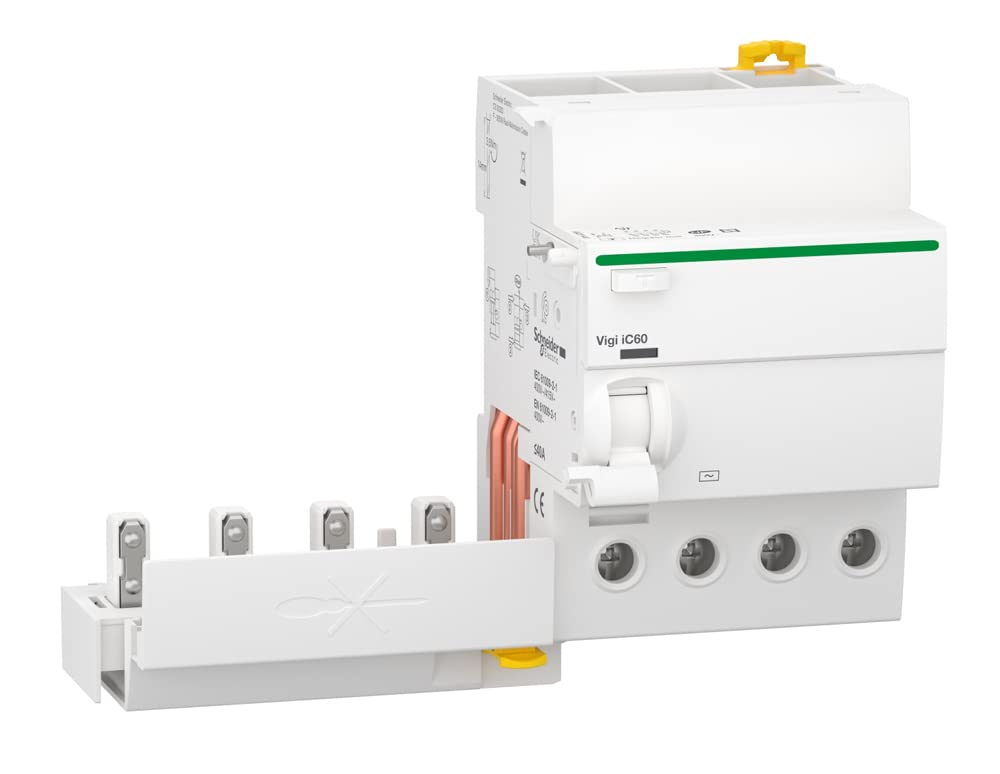 Schneider Electric - Acti9 vigi iC60 - bloc différentiel - 4P 40A 30mA type AC 400-415V - A9Q11440