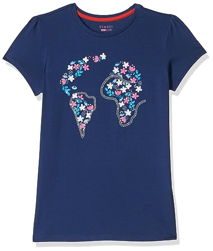 Image of Amazon Brand - Symbol Girl's Cotton Regular Fit T-Shirt