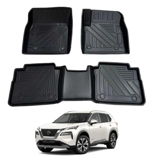 ニッサン 新型エクストレイル T33系 5人乗用 e-power 専用 フロアマット X-TRAIL T33型 2022年7月-現行 立体カーマットラゲッジマットTPE材質 耐汚れ 抗菌効果 防水 滑り防止 カー用品 車種専用設計 簡単取付 カスタムパーツ