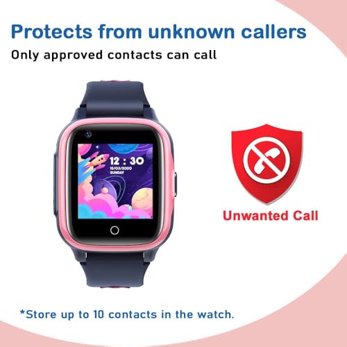 Image of SeTracker 'GPS-G2' Video & Voice Calling 4G Smartwatch for Kids | 4G /5G SIM Supported | Precise Location Tracking, Camera, SOS | App Control | Voice Chat | Long Battery Life - Pink