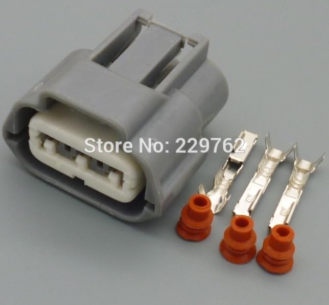 Yierxjwshx 3 Pin 2.2mm Car Waterproof Automotive Sensor Connector Plug 6189-0779 Ignition Coil Socket for Nissan BYD F0 - (Color Name: 100sets)