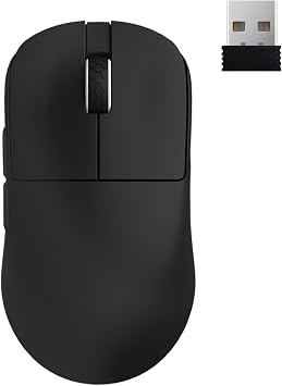 MOTOSPEED X6MAX Wireless Gaming Mouse,Two-Mode 8K/USB-C Mouse Up to 30000DPI,PAW3950 Optical Sensor Lightweight 43g,5 programmable Button,300MAh Battery Life,Computer Mouse for Laptop,PC,MacBlack
