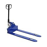 ハンドパレット 超低床 35mm 幅広 幅685mm フォーク長さ1220mm 1000kg ハンドリフト ハンドパレットトラック ハンドリフター 1t 低床 パレットトラック リフト ハンドトラック ダブルローラー (青)