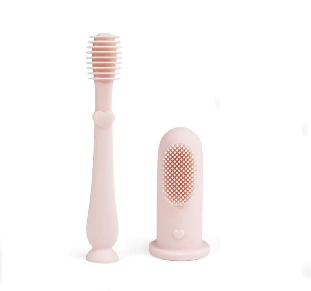 Silicone Toddler Finger Toothbrush for Cleaning,Teething Relief and Gum Massage,Baby Finger Toothbrush,Baby Toothbrush 0-2 Years,Newborn Infant (PINK, SMALL)-image-45