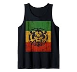Rasta Reggae Lion Flag Jamaica for Rastafari Lover Tank Top