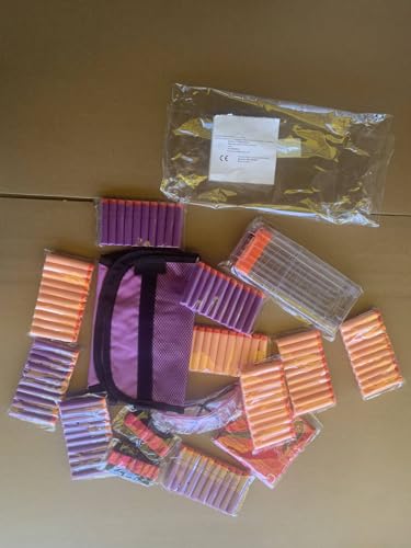 Locisne Tactical Vest for Girl,Tactical Vest Kit with 100 Refill Bullets,2 Wristband,1 Scarf Mask,1 Protective Goggle,1 Dart Reload Clip for N-strike Elite Series - Image 10