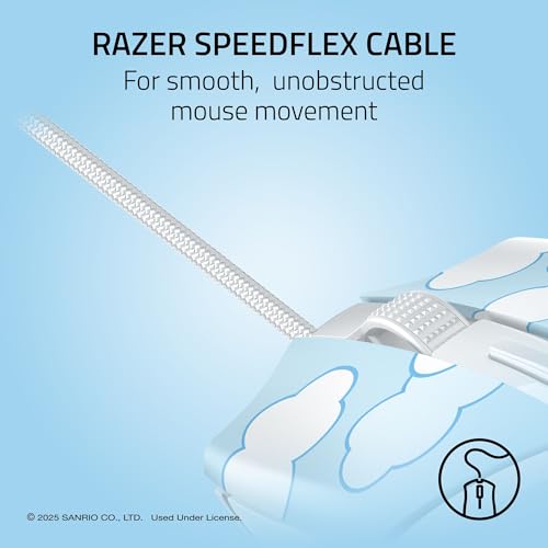 Image of Razer Cobra Wired Gaming Mouse: 58g Lightweight - Gen-3 Optical Switches - Chroma RGB Lighting Underglow - 8500 DPI Optical Sensor - 100% PTFE Mouse Feet - Speedflex Cable - Cinnamoroll Edition