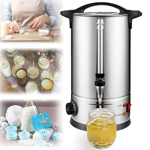 Derretidor de cera para fabricação de velas (controle de temperatura de 26.7-100.0 °C) - Panela de d