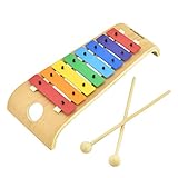 MUSICUBE Xylophone for Kids Wood Xylophone with Mallets Orff Music Instrument for Educational& Preschool Learning Baby Percussion Kit with Professional Tuning for Toddlers Gift Choice for Children age