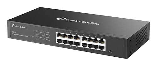 TP Link Omada ES216G switch di rete Gestito L2 Gigabit Ethernet 101001000 Nero - vue 5