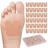 36 Pcs Callus Pads for Feet, U-Shaped Callus Cushions for Balls of Feet, Soft Felt Corn Pad for Bottom of Foot to Reduce Friction and Pressure for Men and Women