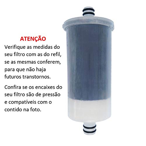 Kit 2 Refil Universal Pro Saudê Para Filtros Torneira