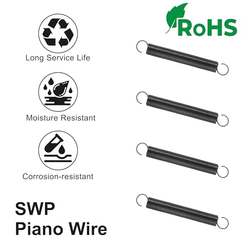 GUNGY Zugfedern mit Haken Klavierdraht Zugfeder Spannfeder 25mm Außendurchmesser 3mm Drahtdurchmesser 0,25mm Maximale Zugkraft 0,1kg 0,25x3x25mm 20 Stück