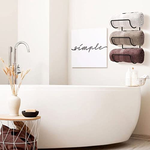 Porte-serviettes de salle de bain pour petits espaces sans placard - 6