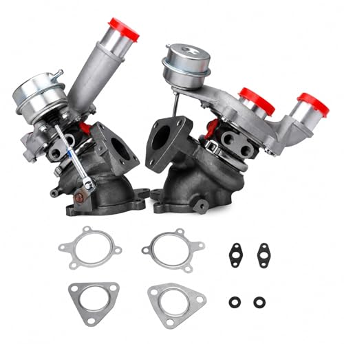 KALANBAY AA5Z6K682CA A0007A0055 Left & Right Turbocharger Kit For 2010-2019 Ford Explorer Flex Taurus, Lincoln MKT MKS, 3.5L, GT1549SL
