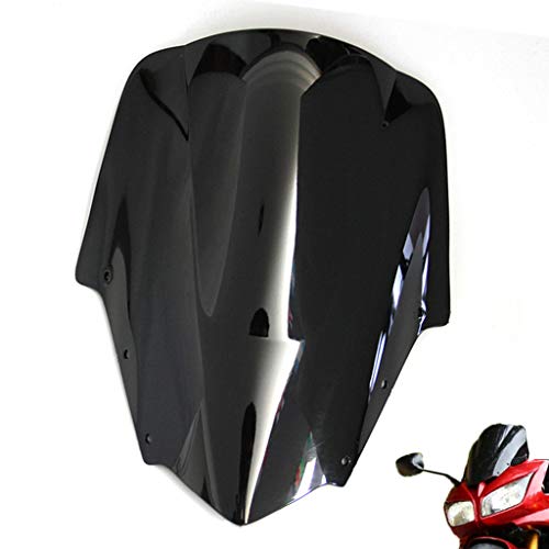 Windshield Windscreen Double Bubble For Fz1S 2006-2011 (Black) #TOP16