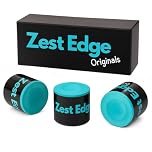 ZEST EDGE 3pc Snooker Chalk for Snooker Cues - 3 x Round Pool Chalk Green for Pool Cue Tips - Pack of 3 Billiard Table Accessories for Cue Tips, Billiard Gifts for Men and Women