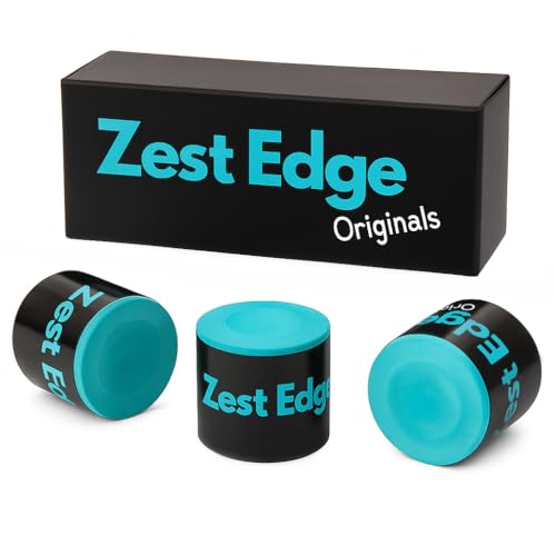 ZEST EDGE 3pc Snooker Chalk for Snooker Cues - 3 x Round Pool Chalk Green for Pool Cue Tips - Pack of 3 Billiard Table Accessories for Cue Tips, Billiard Gifts for Men and Women