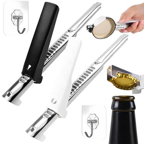 Jar Opener, Easy-Grip Can Opener for Seniors & Weak Hands, Non-Slip Bottle Lid Remover for Kitchen, Picnics, Home Use (Black and White)