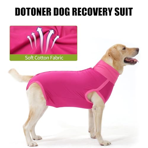 Dotoner Dog Surgery Recovery Suit Dog Suit for Male Female Neuter Anti-Lick Abdominal Wounds Bite Protective Outfit Alternative E-Collar & Cone Breathable Spay Suit for Medium Large Dogs by Dotoner - Used condition - Image 6