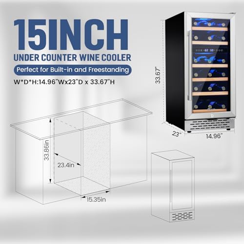Stainless Steel Wine Cooler Refrigerator