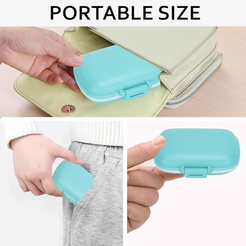 Image of GLUN Portable Empty First Aid Medicine Tablet Plastic Pouch Small Size, Mini Travel Medicine Pouch Waterproof Seal Handy Pills Pocket for Travels