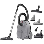 Electrolux 600 Aspirateur traineau avec Sac, Kit pour Poils d'animaux, 50% de Plastique Recyclé, 1x Filtre Hygiène HEPA 12 Lavable, Cordon 12m XXL, EB61A5UG, Gris