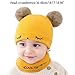 GANYKQ Fashion Children Solid Color Knitted Winter Hats Children Winter Outdoor Warm Newborn Baby Clothes Accessories