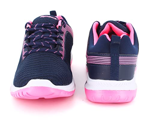 Image of SPARX Women SL-164 Navy Blue Pink Sports Shoes (Size - 8)